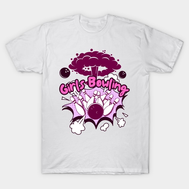 Girls Bowling T-Shirt by Linys